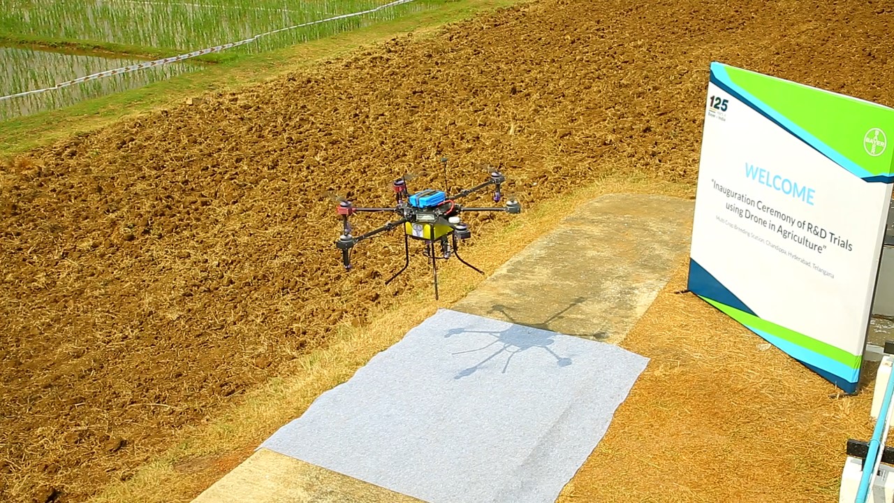 Bayer conducts its first drone trial 